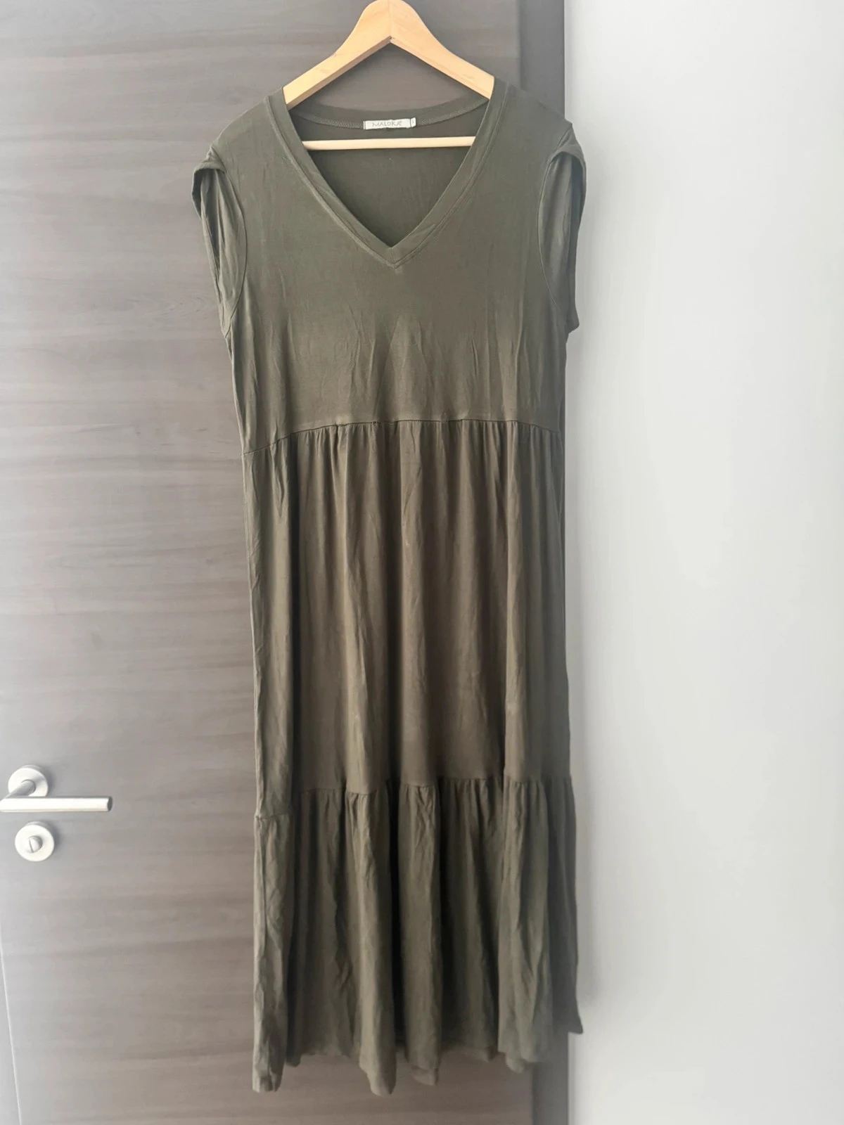 Robe longue verte kaki - maloka - taille 5